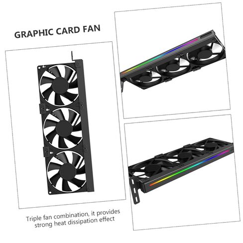 Gpu Argb مروحة تبريد صامتة 3-pin Pci Graphics Card Cooler لأجهزة الكمبيوتر المكتبية، مروحة مشعاع بطاقة الفيديو مع موصل 5V لتبديد حرارة Gpu الفعال in Kuwait