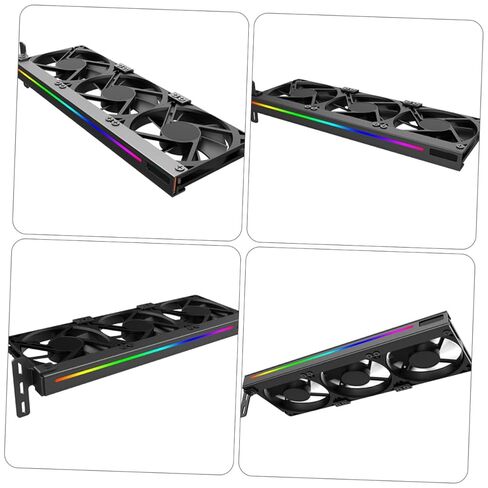 Gpu Argb مروحة تبريد صامتة 3-pin Pci Graphics Card Cooler لأجهزة الكمبيوتر المكتبية، مروحة مشعاع بطاقة الفيديو مع موصل 5V لتبديد حرارة Gpu الفعال in Kuwait