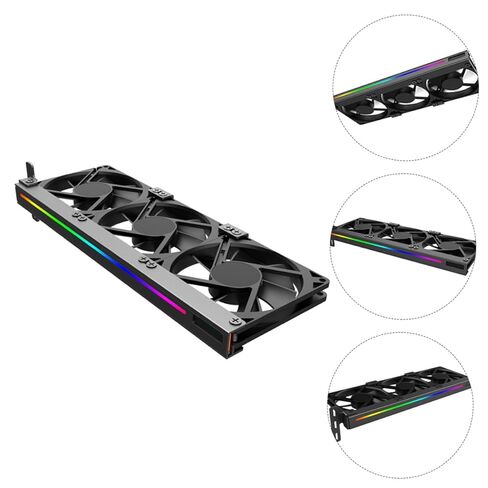 Gpu Argb مروحة تبريد صامتة 3-pin Pci Graphics Card Cooler لأجهزة الكمبيوتر المكتبية، مروحة مشعاع بطاقة الفيديو مع موصل 5V لتبديد حرارة Gpu الفعال in Kuwait