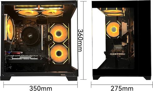 Gaming PC Desktop Computer, AMD Ryzen 5 5500, RX6500XT 4GB Graphics, 16GB DDR4 RAM, 512GB NVMe SSD, ARGB Fans, Game Design Office in Saudi Arabia