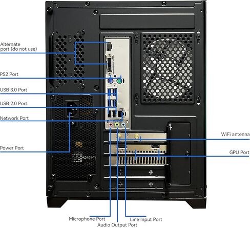 Gaming PC Desktop Computer, AMD Ryzen 5 5500, RX6500XT 4GB Graphics, 16GB DDR4 RAM, 512GB NVMe SSD, ARGB Fans, Game Design Office in Saudi Arabia