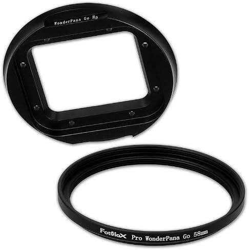 Fotodiox Pro WonderPana Go مع مجموعة حلقات تصاعدية مقاس 58 مم - نظام محول مرشح GoTough لحافظة غطاء GoPro Hero3 مع حلقة تصاعدية لمرشحات قياسية 58 مم in Saudi Arabia