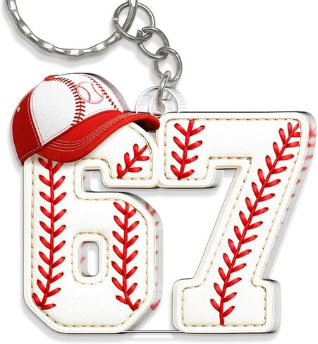 67 Keychain - Six Seven keychains for Kids, Teens, Girls, Boys - Funny 6 7 Meme Keychain for Backpack, Keys, Car Mirror Bag Accessory - 67 Gifts - Valentines Day Gifts for Kids - Easter Day Gift in Kuwait