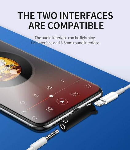 محول iPhone AUX لسماعات الرأس (2 في 1) لايتنينج إلى 3.5 مم دونغل جاك كابل شاحن مقسم سلك صوت لسماعات الأذن المعتمدة من Apple MFI محول الموسيقى الفقرة لـ 13 12 11 Pro Max X Xs Xe Se in Saudi Arabia