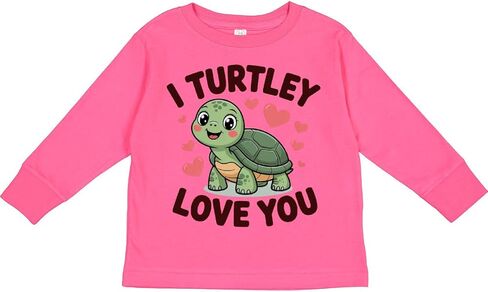 تي شيرت Inktastic I Turtley Love You لطيف على شكل سلحفاة للأطفال الصغار بأكمام طويلة in Saudi Arabia