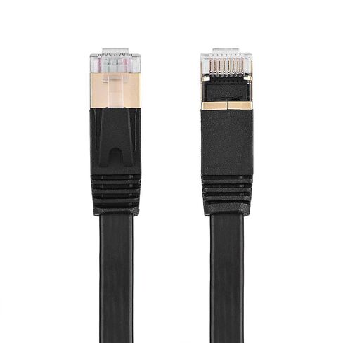 1 متر/1.8 متر // 5 متر/8 متر/10 متر/15 متر CAT7 RJ45 600 ميجا هرتز التصحيح محمية كابل شبكة LAN سلك إيثرنت مسطح (1 متر/3.3 قدم) in Kuwait