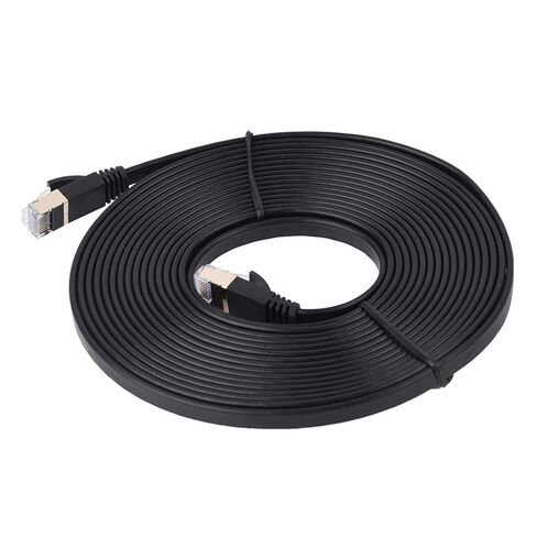 1m/1.8m//5m/8m/10m/15m CAT7 RJ45 600MHz التصحيح محمية LAN شبكة كابل سلك إيثرنت مسطح (5m / 16.4ft) in Saudi Arabia