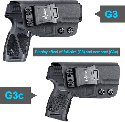 IWB Kydex Holster Compatible with Taurus G3C / G2C / G2S / PT111 / PT140 9mm/.40, Waistband Carry Holster for G3C G2C- Adj. Cant Retention, Cover Mag-Button in Saudi Arabia