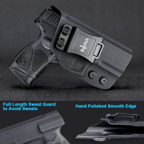 IWB Kydex Holster Compatible with Taurus G3C / G2C / G2S / PT111 / PT140 9mm/.40, Waistband Carry Holster for G3C G2C- Adj. Cant Retention, Cover Mag-Button in Saudi Arabia