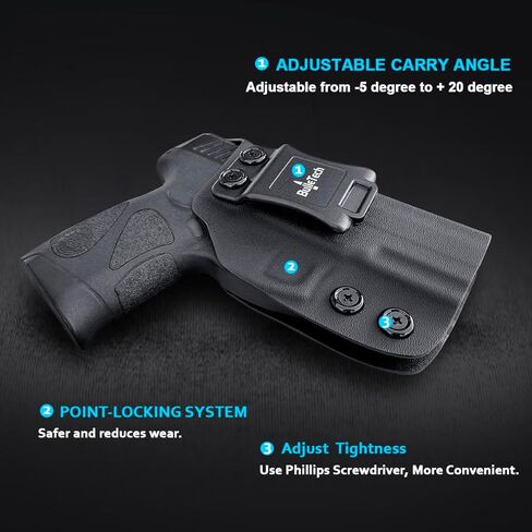 IWB Kydex Holster Compatible with Taurus G3C / G2C / G2S / PT111 / PT140 9mm/.40, Waistband Carry Holster for G3C G2C- Adj. Cant Retention, Cover Mag-Button in Saudi Arabia