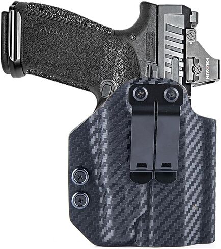Light-Bearing IWB Kydex Holster Fit for Canik MC9 Prime / MC9 / MC9L / MC9ls with TLR-7 X Sub or TLR-7 HL-X Sub Adj. Cant & Posi-Click in Saudi Arabia