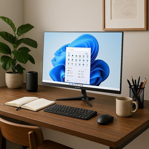 Supersonic SC-5524AIO 24" Windows All-in-1 Desktop Computer, Intel Quad-Core N100, 256GB SSD, 8GB RAM, UHD Graphics 600, Windows 11, Office 365, HDMI, Wi-Fi, Micro SD, Keyboard & Mouse Included in Saudi Arabia