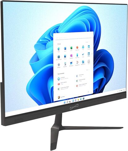 Supersonic SC-5524AIO 24" Windows All-in-1 Desktop Computer, Intel Quad-Core N100, 256GB SSD, 8GB RAM, UHD Graphics 600, Windows 11, Office 365, HDMI, Wi-Fi, Micro SD, Keyboard & Mouse Included in Saudi Arabia
