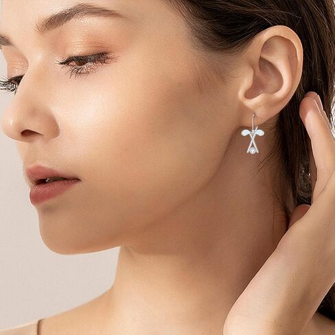 Leverback Earrings for Women 925 Sterling Silver Leverback Jewelry Christmas Anniversary Birthday Jewelry Gifts for Mother Wife Daughter Sister Friend in Saudi Arabia