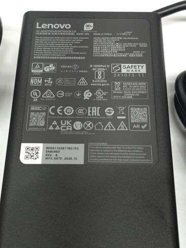 Lenovo 400W ADL400SDC3A AC Adapter for Lenovo Legion Pro 7i Gen 10 Intel 16 – inch 2025 Gaming Laptop. ADL400SCC3A. in Saudi Arabia