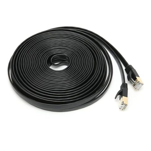 Network Cable 10 Gigabit Double Shielded CAT7 8 Core Twisted Pair Wire Computer Accessories3 Meter Transmission No The Thick Transmission Cable The Network of High (#1) in Saudi Arabia