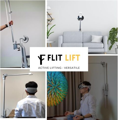 GraviPro – Dynamic Relief Stand for VR Headsets, Compatible with Apple Vision Pro | Adjustable Arm for Face & Neck Pressure, Foldable Support for Long Session in Saudi Arabia