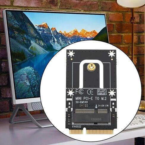 بطاقة توسيع PCI-E صغيرة 2.4G/5G إلى M.2 بسرعة 1200 ميجابت في الثانية لواجهة M2 Key NGFF E معدات أمان الكمبيوتر الصناعية in Kuwait