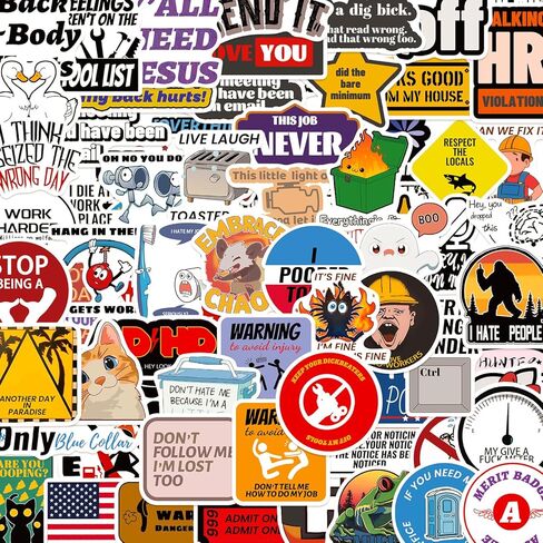 200 PCS Funny Holographic Stickers for Adults, Sarcastic Meme Waterproof Vinyl Decals for Laptops Water Bottle Phone Kindle Journal Scrapbooking Bumper Skateboard Luggage, No Repeats in Kuwait