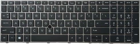 Laptop Replacement US Layout with Backlight Keyboard for HP ZBOOK Fury 15 G7 G8 L12764-001 L97968-001 M17095-001 L97967-001 M17094-001 9Z.NHNBC.001 NSK-X00BC PK132WW1B00 LK132WW1A00 NSK-X01BC in Saudi Arabia