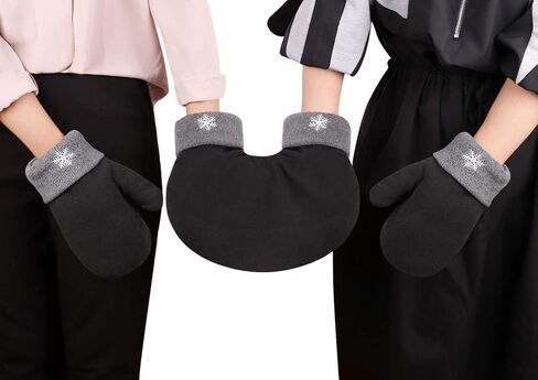 JIAHG 3 Pcs Christmas Couple Hand Holding Gloves Cozy Warm Polar Fleece Hand Holding Mittens for Lovers Xmas Valentine’s Gift in Saudi Arabia