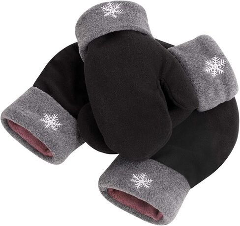 JIAHG 3 Pcs Christmas Couple Hand Holding Gloves Cozy Warm Polar Fleece Hand Holding Mittens for Lovers Xmas Valentine’s Gift in Saudi Arabia
