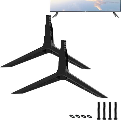 حامل تلفزيون فقط لأرجل حامل تلفزيون Vizio D43FX-F4، وليس لطراز تلفزيون آخر، أرجل بديلة لمسامير وتعليمات تلفزيون Vizio، لا يتطلب أي حفر in Kuwait