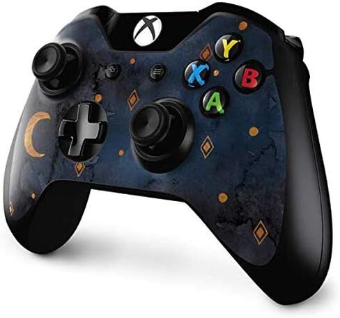 ملصق Skinit المخصص للألعاب متوافق مع وحدة تحكم Xbox One - تصميم القمر والنجوم المصمم في الأصل in Kuwait