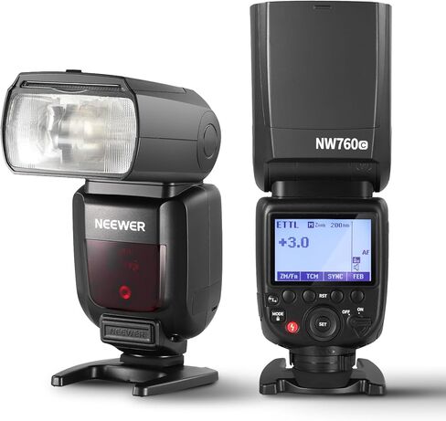 NEEWER NW700-N TTL Flash Speedlite متوافق مع كاميرات Nikon DSLR، مزامنة عالية السرعة 1/8000 ثانية، مخرج 1/1-1/256، وظيفة TCM، 230 فلاش طاقة كامل، إعادة تدوير سريعة 0.1-2.7 ثانية، البطاريات غير متضمنة in Kuwait