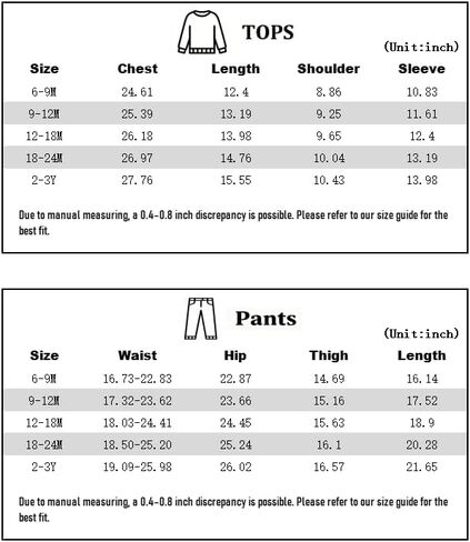 Fleece Hoodie and Jogger Pants Set for Boys Girls, Kids 2 Piece Casual Pullover Sweatshirt Outfit for Winter (6M-3Y) in Saudi Arabia