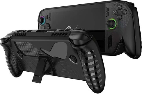 حافظة واقية لجهاز Rog Xbox Ally X/Rog Xbox Ally مع مسند غطاء حماية من مادة TPU مع حامل لملحقات Rog Xbox Ally Game المحمولة 2025 مقاومة للصدمات ومضادة للانزلاق ومضادة للتصادمات باللون الأسود in Saudi Arabia