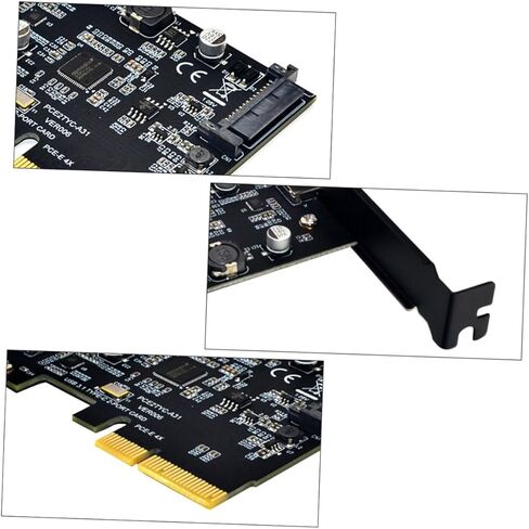 بطاقة توسيع USB3.1 بسرعة 10 جيجابت في الثانية مع منافذ مزدوجة من النوع C ومحول موسع كمبيوتر متوافق مع PCI-e لمحركات أقراص التخزين الخارجية ذات غلاف SSD in Kuwait