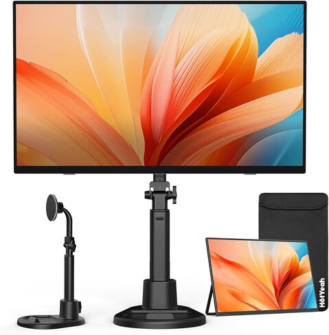 شاشة لاسلكية محمولة تعمل بالبطارية، تدعم AirPlay Miracast، شاشة 15.6 بوصة 1080 بكسل USB-C HDMI شاشة خارجية مع حقيبة حامل، شاشة ثانية لأجهزة الكمبيوتر المحمول MacBook PC والكمبيوتر اللوحي، بطارية مدمجة (4 - 5 ساعات) in Kuwait