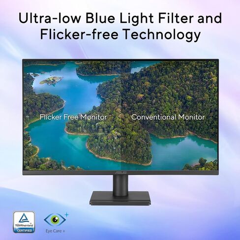 ASUS TUF 24" IPS Monitor, Full HD(1920x 1080), LED Display, 120Hz, 1ms, Adaptive-Sync, 99% sRGB, Anti-Glare M, VESA Mountable, Speakers, DisplayPort, HDMI, VGA, Ajustable Stand in Kuwait