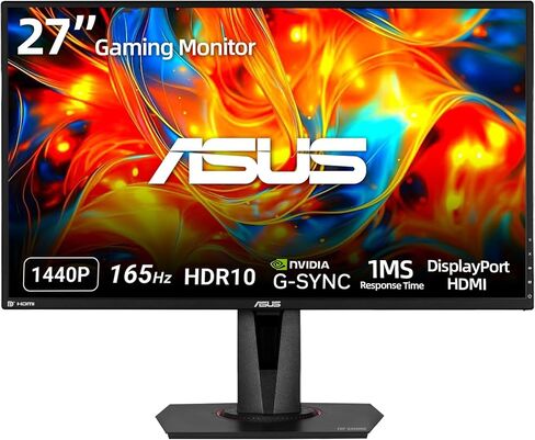 ASUS TUF 24" IPS Monitor, Full HD(1920x 1080), LED Display, 120Hz, 1ms, Adaptive-Sync, 99% sRGB, Anti-Glare M, VESA Mountable, Speakers, DisplayPort, HDMI, VGA, Ajustable Stand in Kuwait