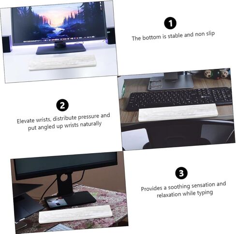 Keyboard Wrist Rest Pad Wrist Support for Typing Gaming Accessory Lightweight Computer in Saudi Arabia