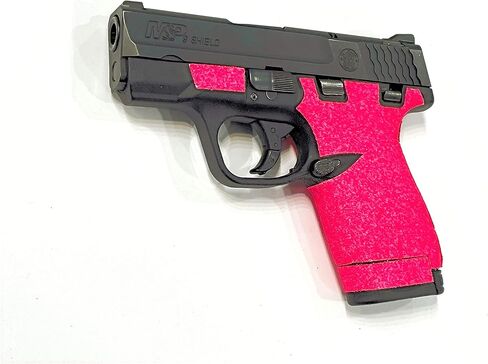 Handleitgrips شريط لاصق من ورق الصنفرة الوردي لـ Smith and Wesson Shield Plus in Kuwait