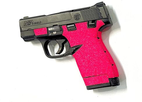 Handleitgrips شريط لاصق من ورق الصنفرة الوردي لـ Smith and Wesson Shield Plus in Kuwait