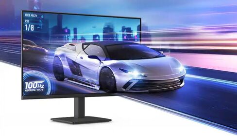 شاشة سامسونج 27 بوصة S3 Series IPS LED FHD، وضع الألعاب، وضع حماية العين، HDMI، D-sub، معدل تحديث 100 هرتز، أسود، مع كابل HDMI in Kuwait