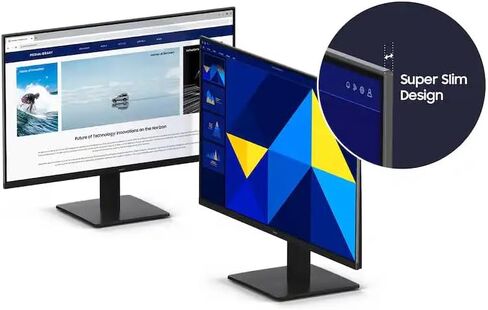 شاشة سامسونج 27 بوصة S3 Series IPS LED FHD، وضع الألعاب، وضع حماية العين، HDMI، D-sub، معدل تحديث 100 هرتز، أسود، مع كابل HDMI in Kuwait