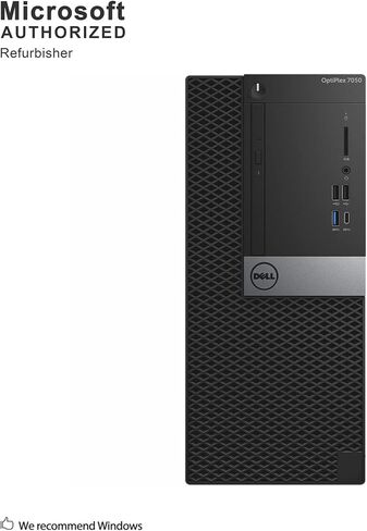Dell OptiPlex 7050 'T Intel Core i7-6700 3.4 GHz, 16GB RAM, 512 GB Solid State Drive, DVDRW, Windows 11 Pro 64bit, (Renewed) in Kuwait