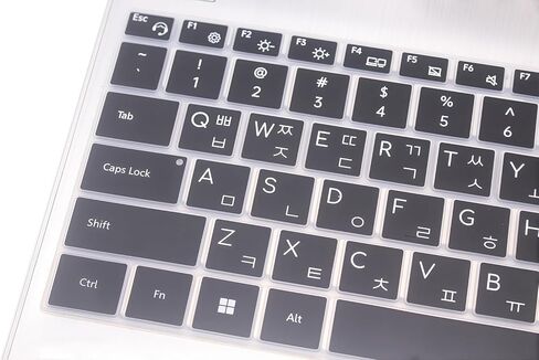 Korean Language Keyboard Cover Compatible for 2025 2024 2023 Samsung Book 5 4 3 2 Pro 360 16", Galaxy Book 5/4 /3 360 15.6" NP960QHA NP750QHA NP754XQA NP960XFG NP964XFG NP950QDB NP950XDB (Black) in Saudi Arabia