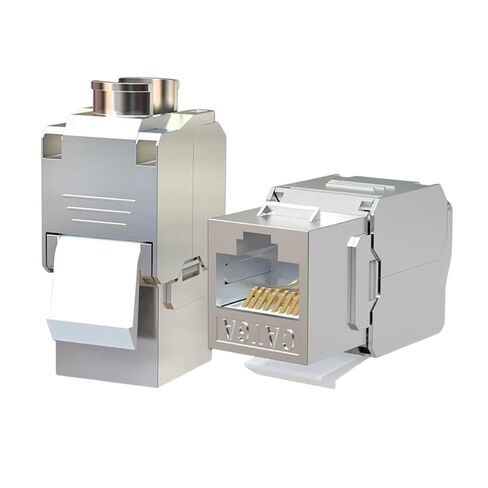 CAT6A CAT7 شبكة إيثرنت وحدة التوصيل لوحة الحائط المصنوعة من سبائك الزنك محمية FTP SFTP أداة RJ45 C0innector كابل محول استبدال لتصنيع المعدات الأصلية الجديدة 2026 عالية لمكونات إلكترونية موثوقة in Kuwait