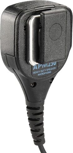 ميكروفون مكبر صوت على الكتف بحجم قياسي مقاوم للماء من Arrowmax APM250-M1 IP56 متوافق مع Motorola CP200D CP100D R2 DEP450 BPR40D CP200 CP185 BPR40 Yaesu FT-65 FT-25 FT-4X/V XiR P3688 in Saudi Arabia