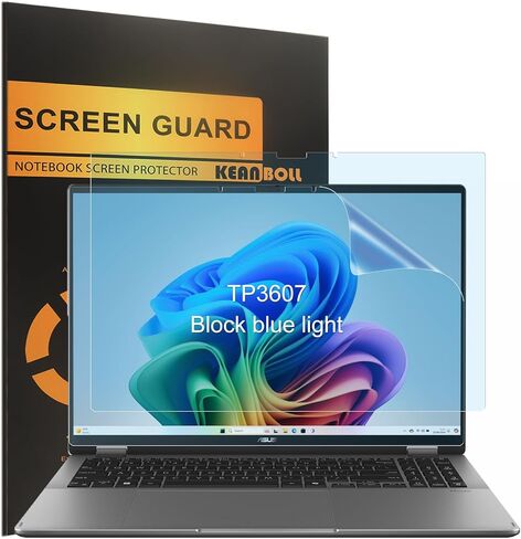 KEANBOLL 2 Pack Blocking Blue Light Screen Protector for ASUS Vivobook 16 Flip (TP3607) 2-in-1 Touchscreen Laptop, Anti Blue Light Glare and Anti Fingerprint (Matte) Shield in Saudi Arabia