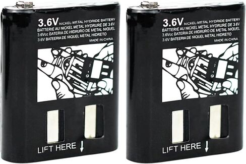 2-Pack Rechargeable Battery for Talkabout Motorola 53615 KEBT-071A KEBT-071-B KEBT-071-C KEBT-071-D hknn4002 Two-Way Radio Battery Replacement (3.6V 1650mAh) in Saudi Arabia
