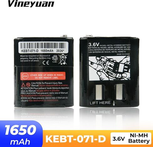 2-Pack Rechargeable Battery for Talkabout Motorola 53615 KEBT-071A KEBT-071-B KEBT-071-C KEBT-071-D hknn4002 Two-Way Radio Battery Replacement (3.6V 1650mAh) in Saudi Arabia