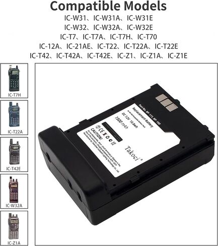 3 قطعة BP-173 BP-180 استبدال البطارية متوافق مع IC-12A IC-21AE IC-T22 IC-T22A IC-T22E IC-T42 IC-T42A IC-T42E IC-T7 IC-T70 IC-T7A IC-T7H IC-W31 IC-W31A IC-W31E IC-W32 IC-W32A IC-W32E إيك in Saudi Arabia