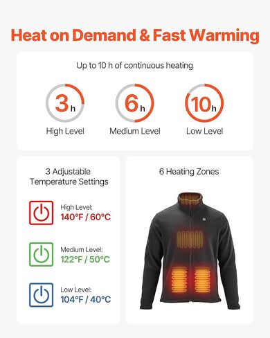 VEVOR Heated Fleece Jacket for Women in Saudi Arabia