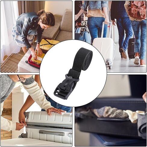 2 Pack Adjustable Luggage Straps with Quick Release Buckle, Heavy Duty Suitcase Belt for Travel, Camping, Backpacking in Saudi Arabia